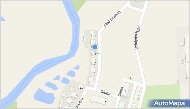Mszanowo, Nad Drwęcą, 19, mapa Mszanowo