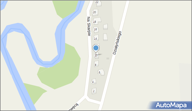 Mszanowo, Na Skarpie, 10, mapa Mszanowo
