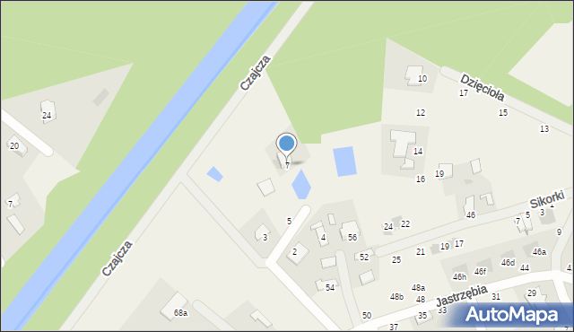 Murowaniec, Nad Potokiem, 7, mapa Murowaniec