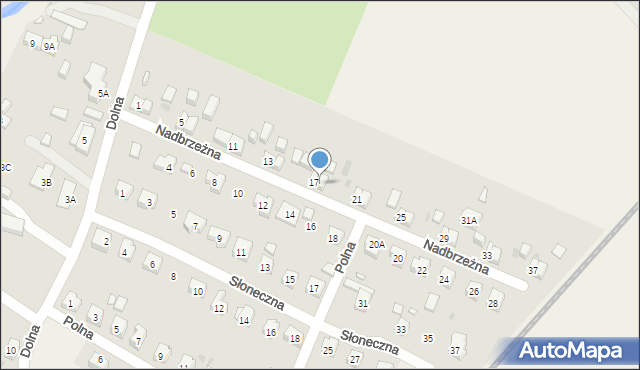 Mysłakowice, Nadbrzeżna, 19, mapa Mysłakowice