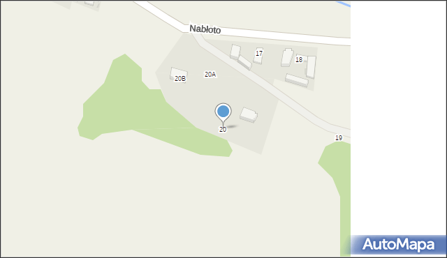 Nabłoto, Nabłoto, 20, mapa Nabłoto