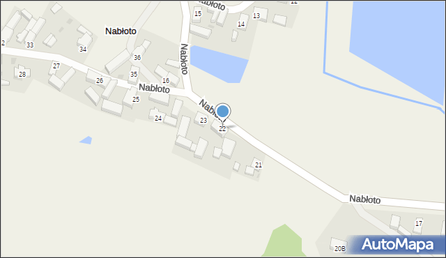 Nabłoto, Nabłoto, 22, mapa Nabłoto