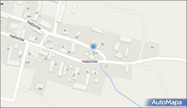 Naborów, Naborów, 5, mapa Naborów