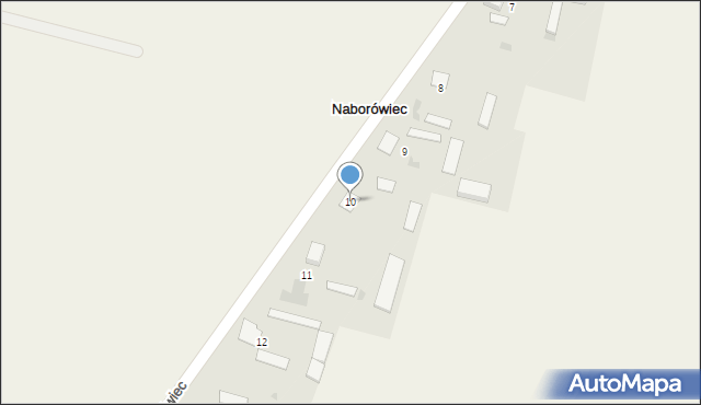 Naborówiec, Naborówiec, 10, mapa Naborówiec