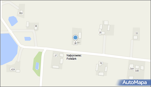 Naborówiec, Naborówiec, 36, mapa Naborówiec