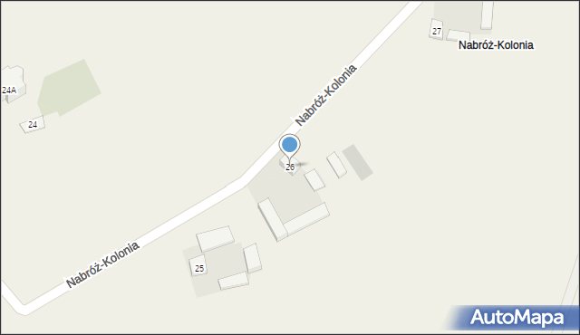 Nabróż-Kolonia, Nabróż-Kolonia, 26, mapa Nabróż-Kolonia