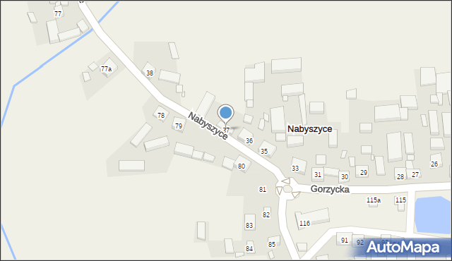 Nabyszyce, Nabyszyce, 37, mapa Nabyszyce