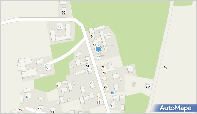 Nabyszyce, Nabyszyce, 52, mapa Nabyszyce