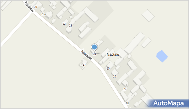 Nacław, Nacław, 24, mapa Nacław