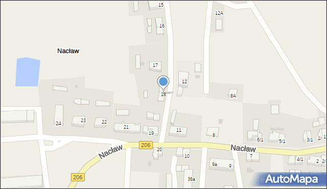 Nacław, Nacław, 18, mapa Nacław