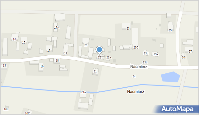 Nacmierz, Nacmierz, 22, mapa Nacmierz