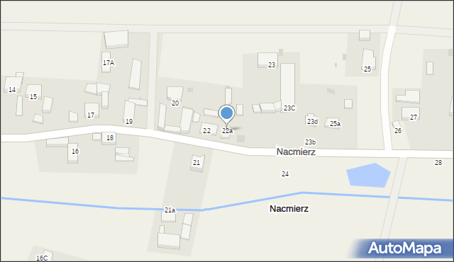 Nacmierz, Nacmierz, 22a, mapa Nacmierz