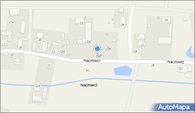 Nacmierz, Nacmierz, 23b, mapa Nacmierz