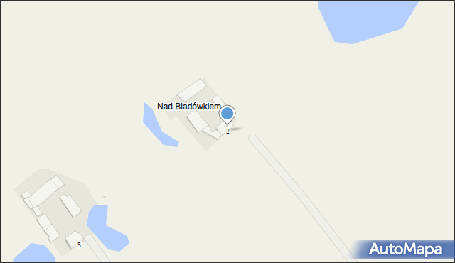 Nad Bladówkiem, Nad Bladówkiem, 2, mapa Nad Bladówkiem