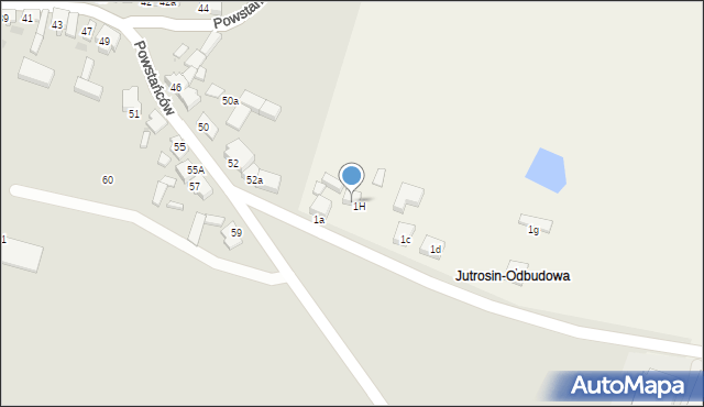 Nad Stawem, Nad Stawem, 1b, mapa Nad Stawem