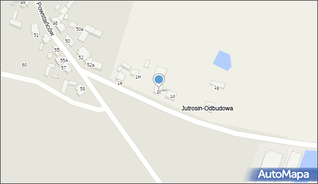 Nad Stawem, Nad Stawem, 1c, mapa Nad Stawem