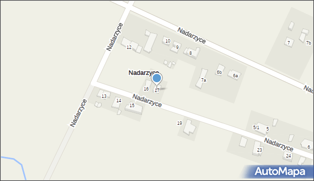 Nadarzyce, Nadarzyce, 17, mapa Nadarzyce