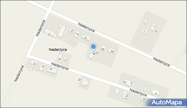 Nadarzyce, Nadarzyce, 7a, mapa Nadarzyce