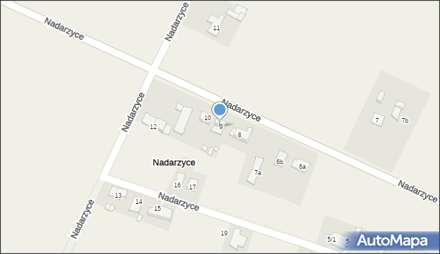 Nadarzyce, Nadarzyce, 9, mapa Nadarzyce