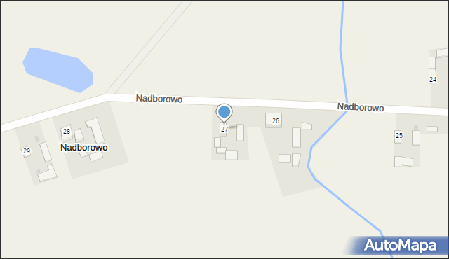 Nadborowo, Nadborowo, 27, mapa Nadborowo