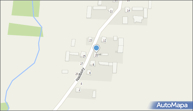 Nadbory, Nadbory, 10, mapa Nadbory