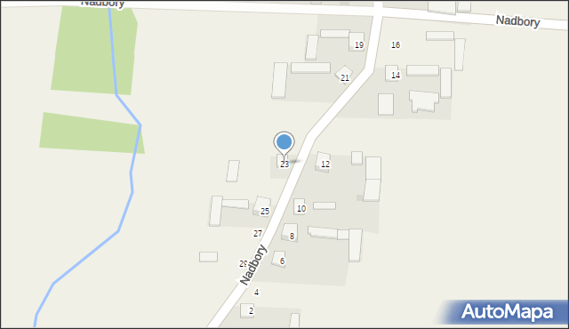 Nadbory, Nadbory, 23, mapa Nadbory