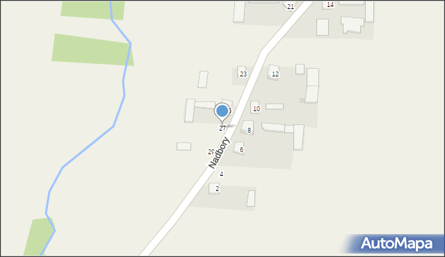 Nadbory, Nadbory, 27, mapa Nadbory