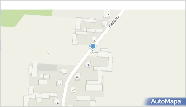 Nadbory, Nadbory, 28, mapa Nadbory
