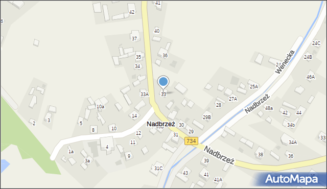 Nadbrzeż, Nadbrzeż, 33, mapa Nadbrzeż