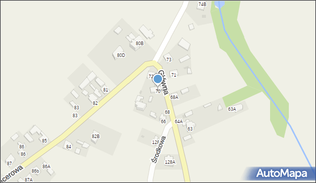 Nadbrzeż, Nadbrzeż, 70, mapa Nadbrzeż