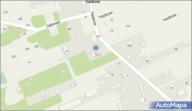 Nadkole, Nadkole, 10, mapa Nadkole