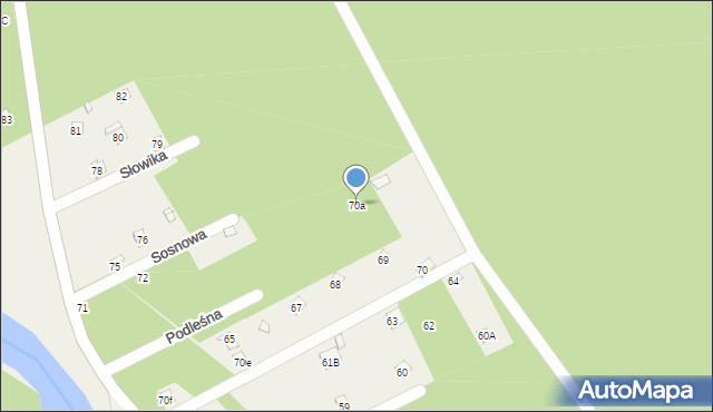 Nadkole, Nadkole, 70a, mapa Nadkole