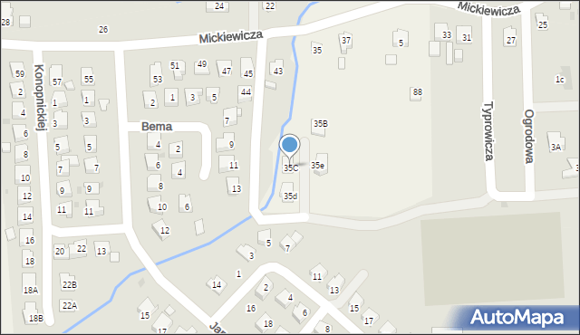 Nadole, Nadole, 35C, mapa Nadole