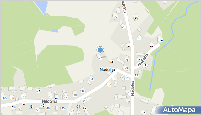 Nadolna, Nadolna, 27, mapa Nadolna