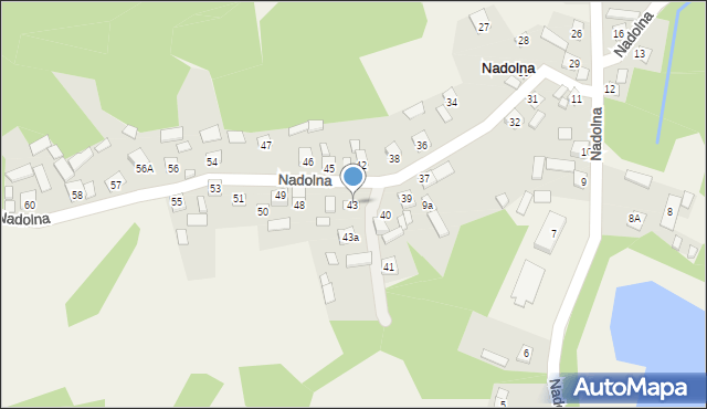 Nadolna, Nadolna, 43, mapa Nadolna