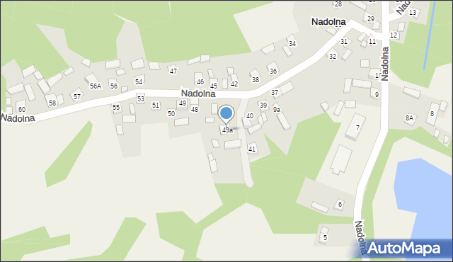 Nadolna, Nadolna, 43a, mapa Nadolna