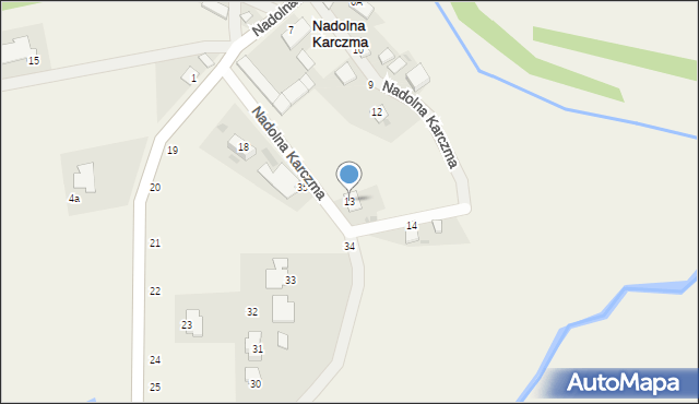 Nadolna Karczma, Nadolna Karczma, 13, mapa Nadolna Karczma