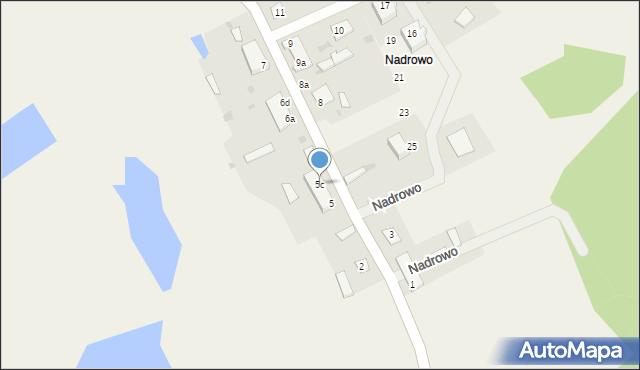 Nadrowo, Nadrowo, 5c, mapa Nadrowo