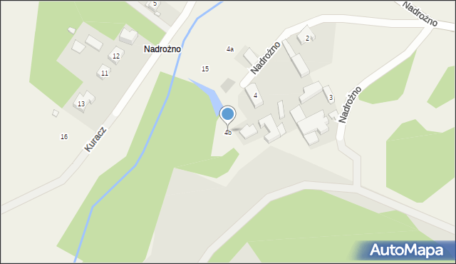 Nadrożno, Nadrożno, 4b, mapa Nadrożno