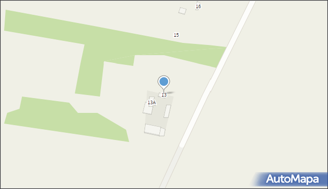 Nadrybie-Wieś, Nadrybie-Wieś, 13, mapa Nadrybie-Wieś