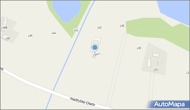 Nadrybie-Wieś, Nadrybie-Wieś, 137, mapa Nadrybie-Wieś