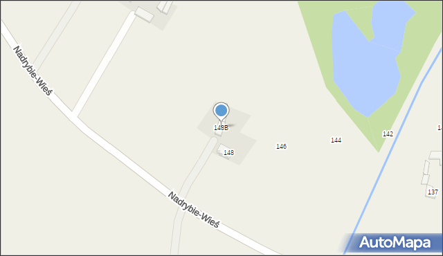 Nadrybie-Wieś, Nadrybie-Wieś, 148B, mapa Nadrybie-Wieś