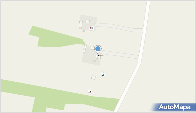 Nadrybie-Wieś, Nadrybie-Wieś, 17, mapa Nadrybie-Wieś