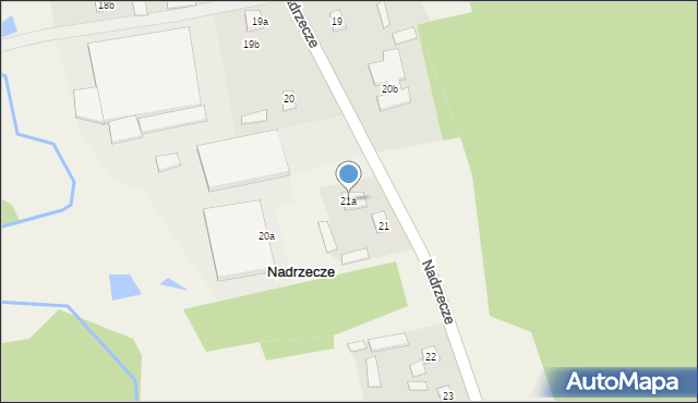 Nadrzecze, Nadrzecze, 21a, mapa Nadrzecze