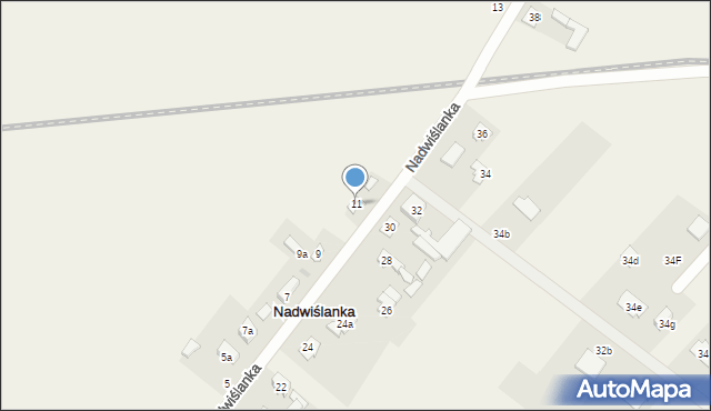 Nadwiślanka, Nadwiślanka, 11, mapa Nadwiślanka