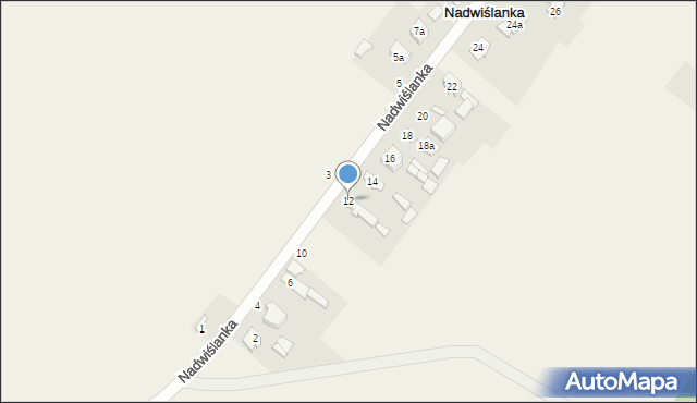 Nadwiślanka, Nadwiślanka, 12, mapa Nadwiślanka