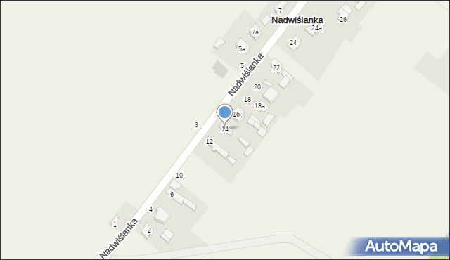 Nadwiślanka, Nadwiślanka, 14, mapa Nadwiślanka