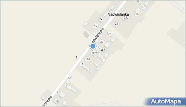 Nadwiślanka, Nadwiślanka, 16, mapa Nadwiślanka