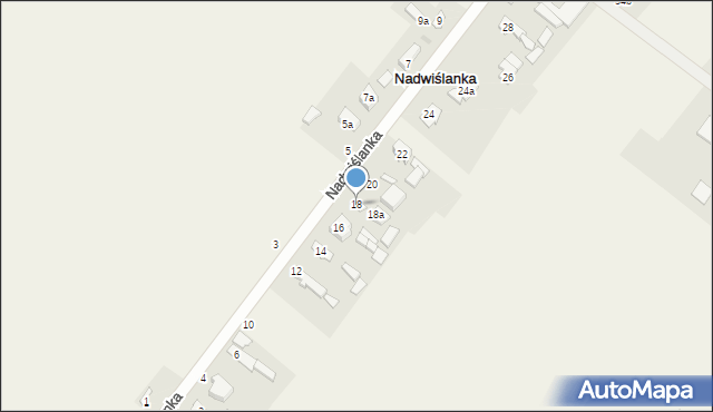 Nadwiślanka, Nadwiślanka, 18, mapa Nadwiślanka