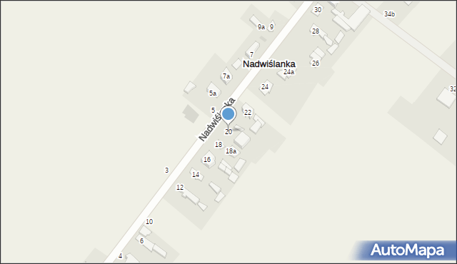 Nadwiślanka, Nadwiślanka, 20, mapa Nadwiślanka